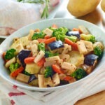 Salteado de pollo con verduras